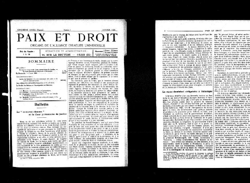 Paix et Droit.  (01/01/1925)